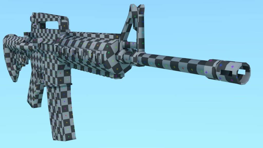 M4A1 Unwraped and Rigged preview image 1